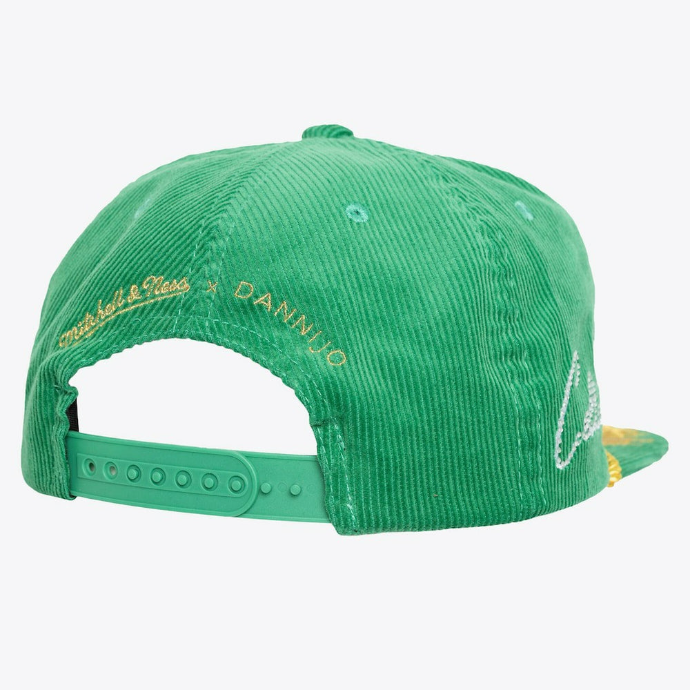 Mitchell & Ness - Boston Celtics x DANNIJO Women's Deadstock Cord Snapback Hat - Kelly Green