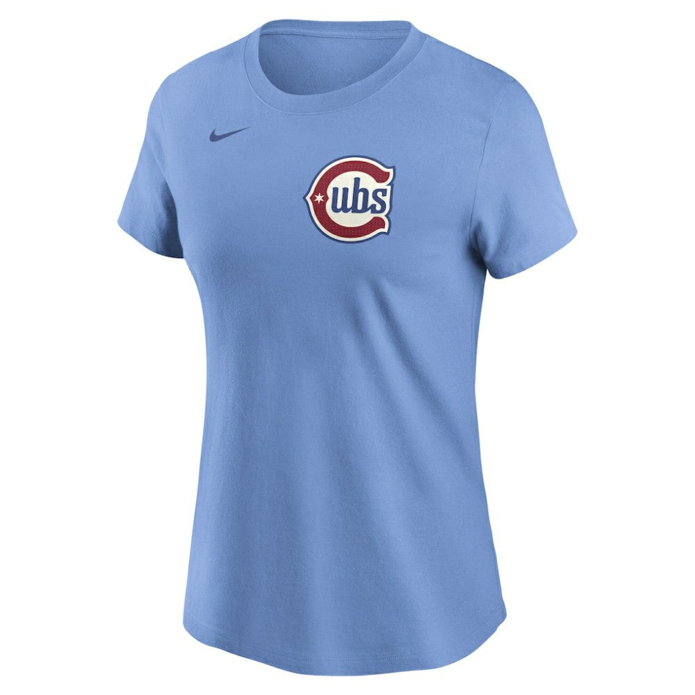 Dansby Swanson Chicago Cubs Nike Women's Cooperstown Collection Fuse Name & Number T-Shirt Clearance