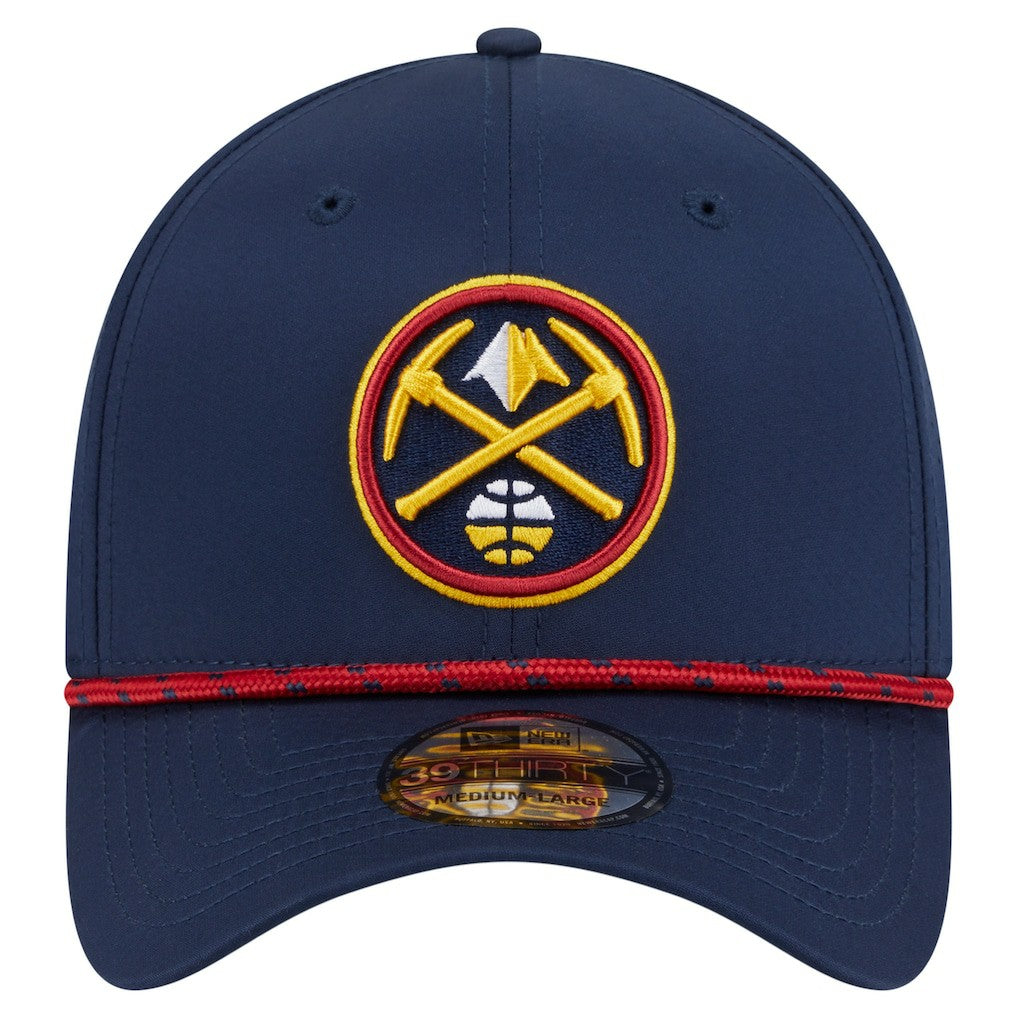 New Era - Denver Nuggets Featherweight Poly Rope Flex 39Thirty Hat - Navy