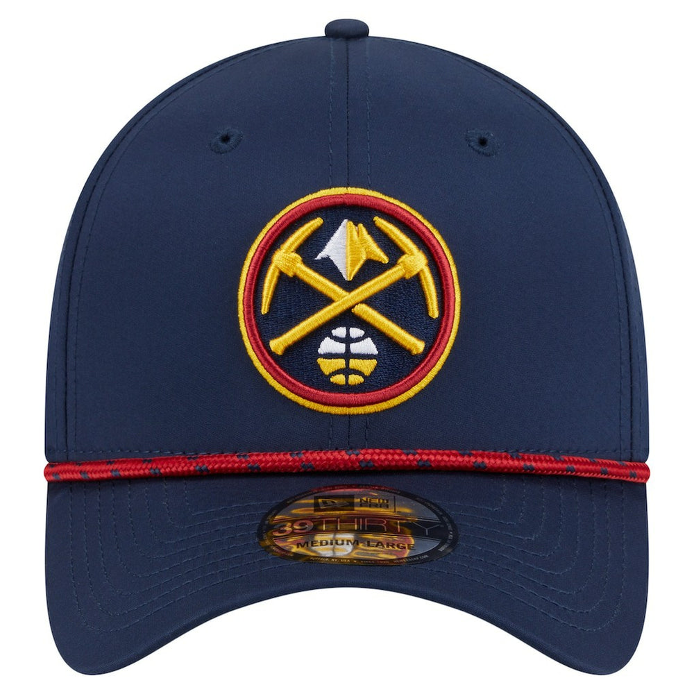New Era - Denver Nuggets Featherweight Poly Rope Flex 39Thirty Hat - Navy