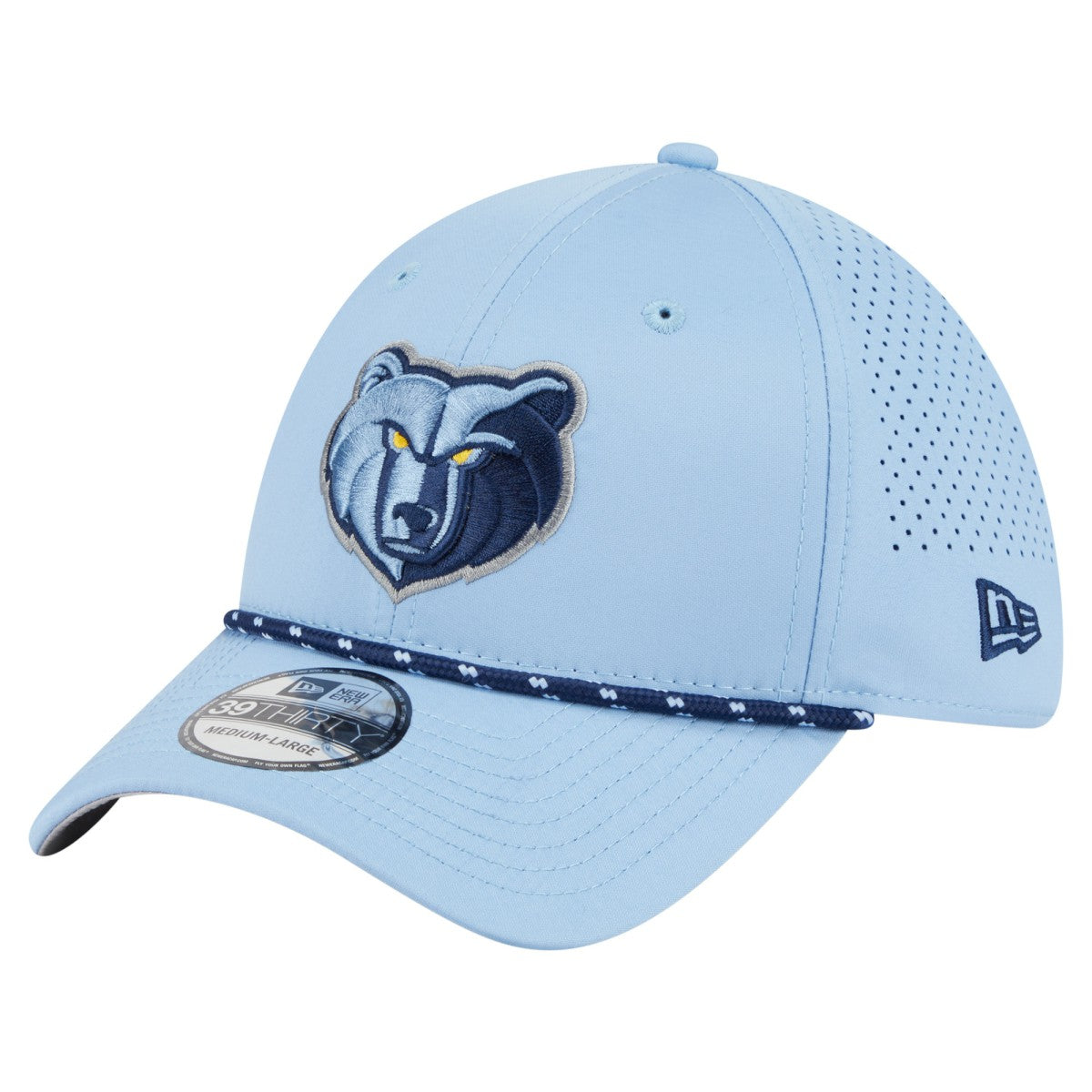 New Era - Memphis Grizzlies Featherweight Poly Rope Flex 39Thirty Hat - Light Blue