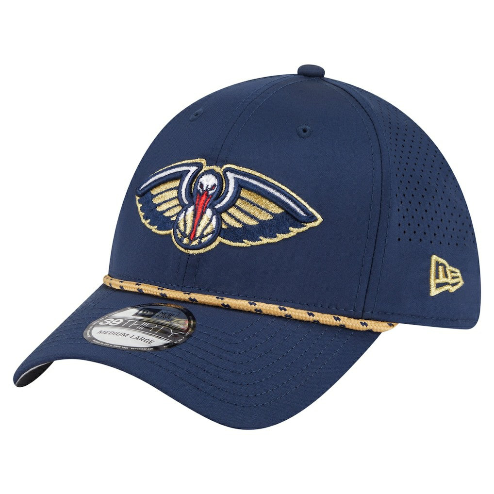 New Era - New Orleans Pelicans Featherweight Poly Rope Flex 39Thirty Hat - Navy