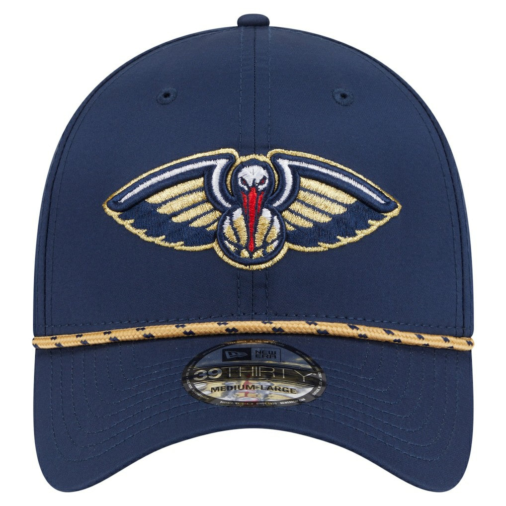 New Era - New Orleans Pelicans Featherweight Poly Rope Flex 39Thirty Hat - Navy