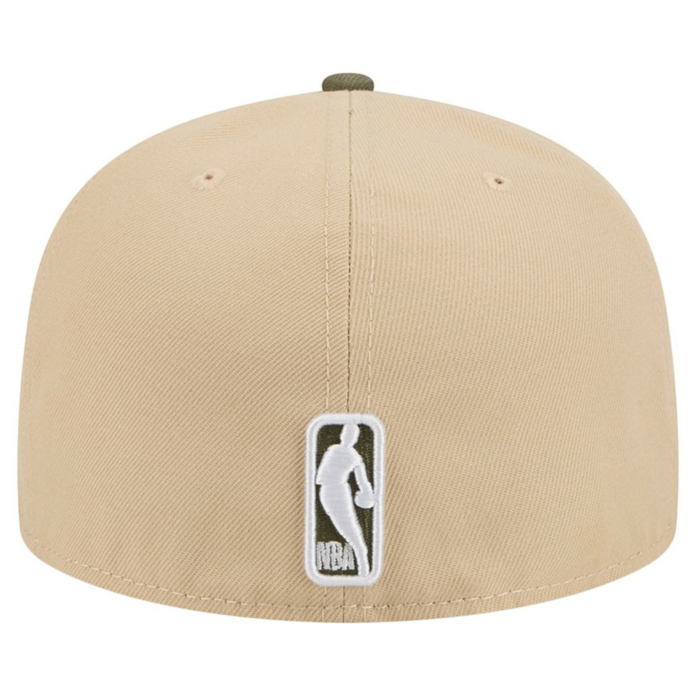 New Era - Brooklyn Nets Color Pack Two-Tone 59FIFTY A-Frame Fitted Hat - Tan