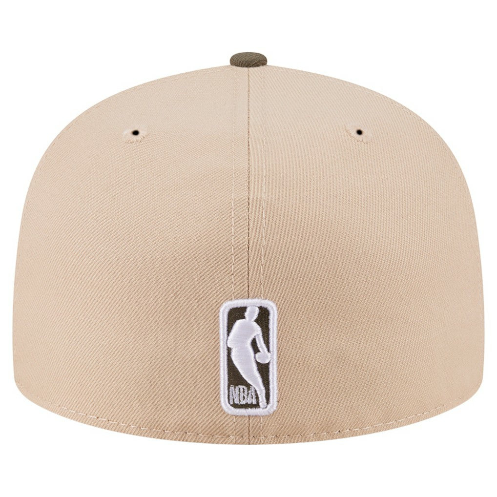 New Era - Golden State Warriors Color Pack Two-Tone 59FIFTY A-Frame Fitted Hat - Tan