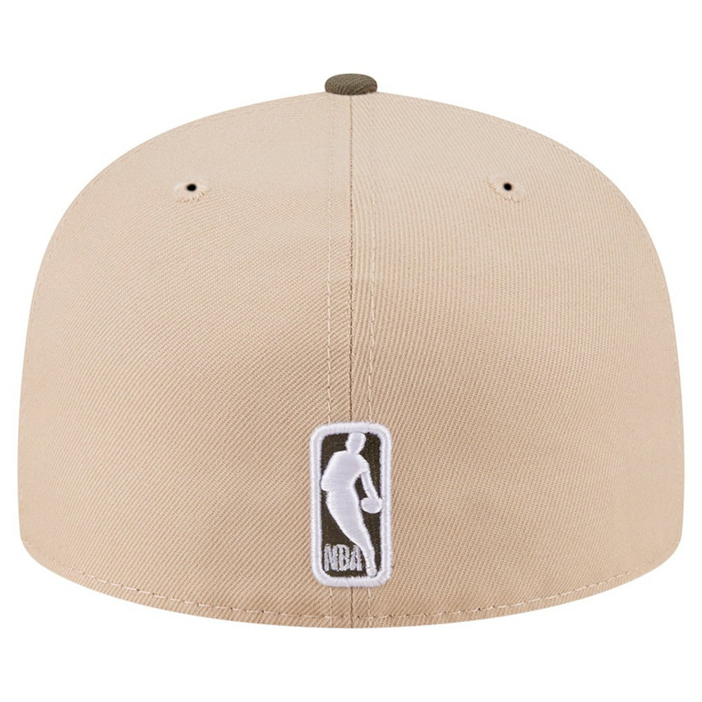 New Era - Golden State Warriors Color Pack Two-Tone 59FIFTY A-Frame Fitted Hat - Tan