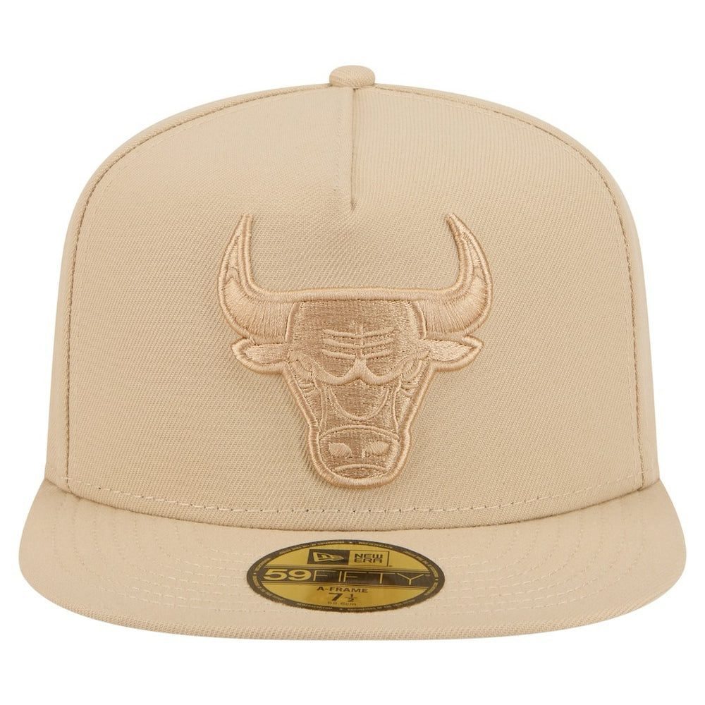 New Era - Chicago Bulls Color Pack A-Frame 59FIFTY Fitted Hat - Khaki