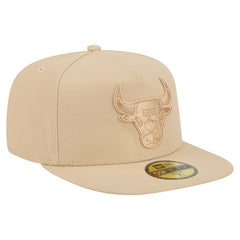 New Era - Chicago Bulls Color Pack A-Frame 59FIFTY Fitted Hat - Khaki