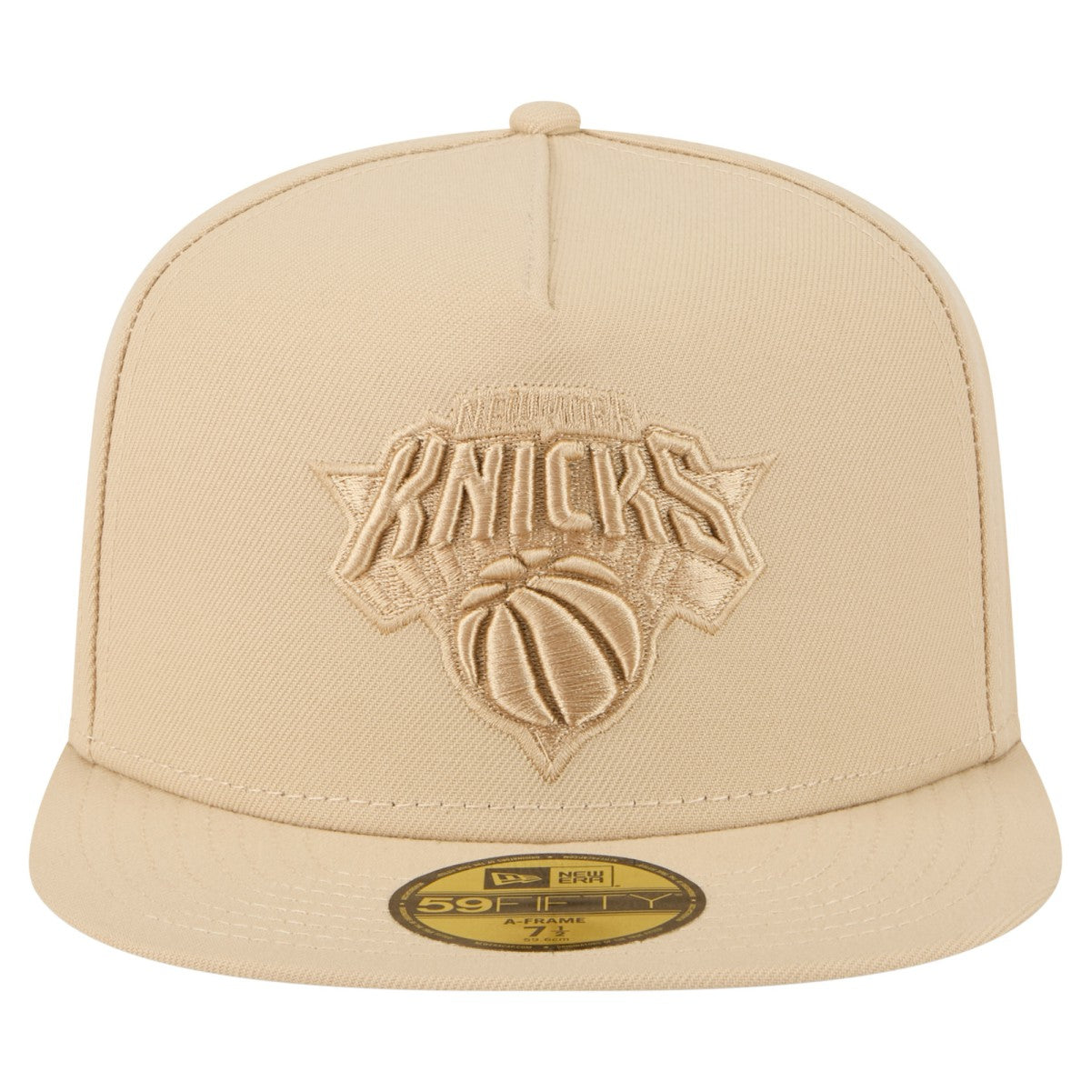 New Era - New York Knicks Color Pack A-Frame 59FIFTY Fitted Hat - Khaki
