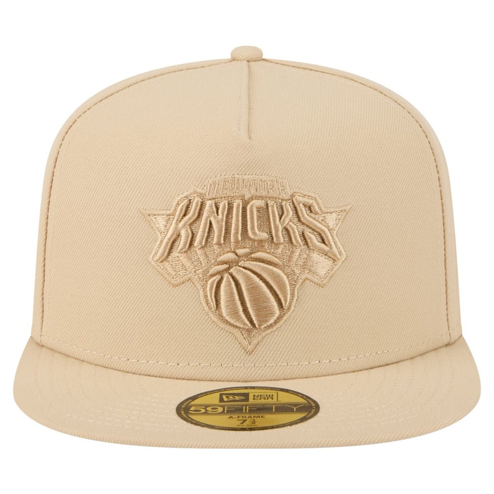 New Era - New York Knicks Color Pack A-Frame 59FIFTY Fitted Hat - Khaki