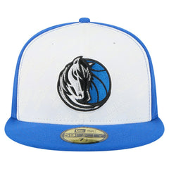 New Era - Dallas Mavericks Repeat 59Fifty Fitted Hat - White/Blue