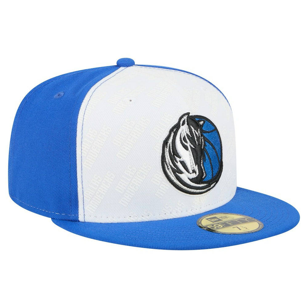 New Era - Dallas Mavericks Repeat 59Fifty Fitted Hat - White/Blue