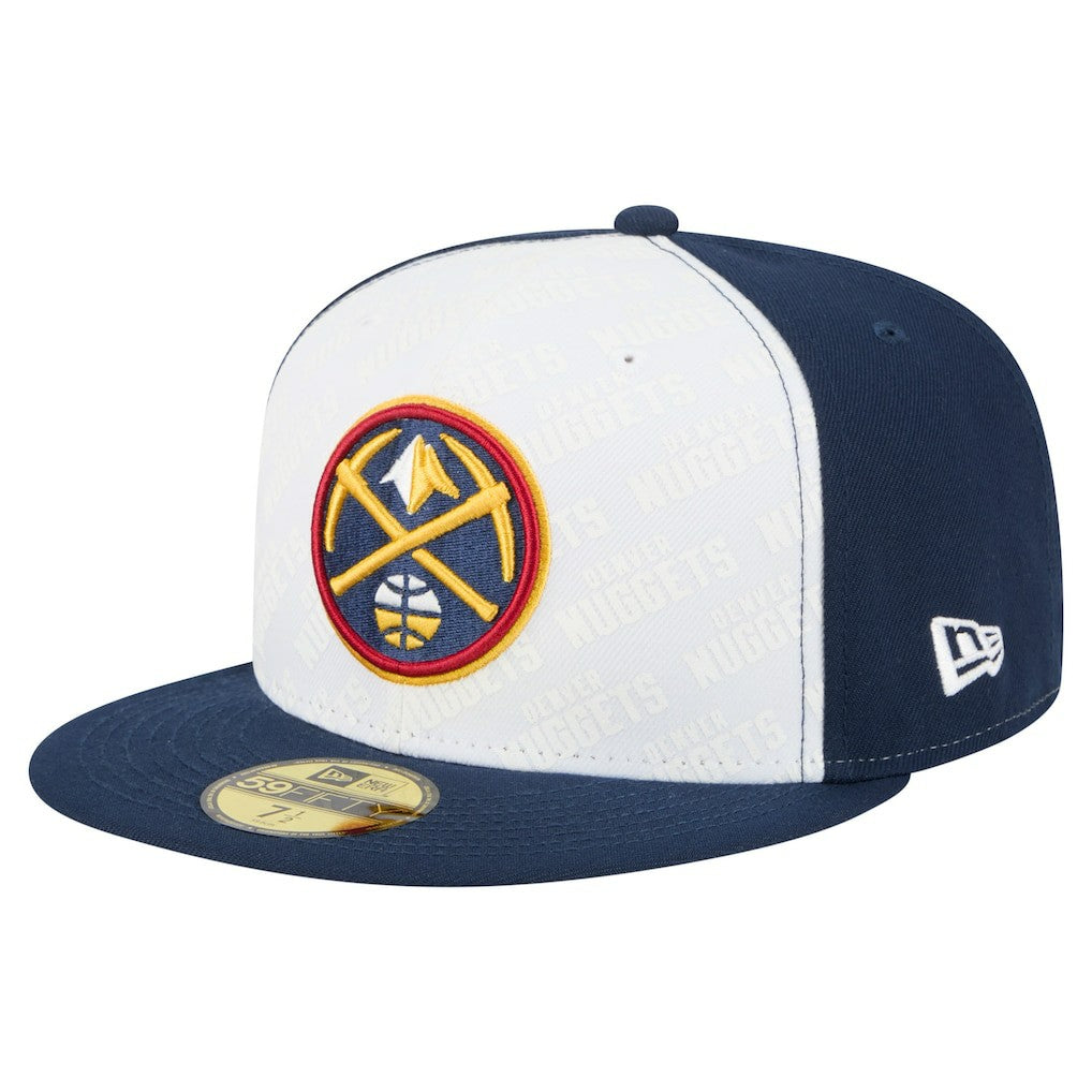 New Era - Denver Nuggets Repeat 59Fifty Fitted Hat - White/Navy