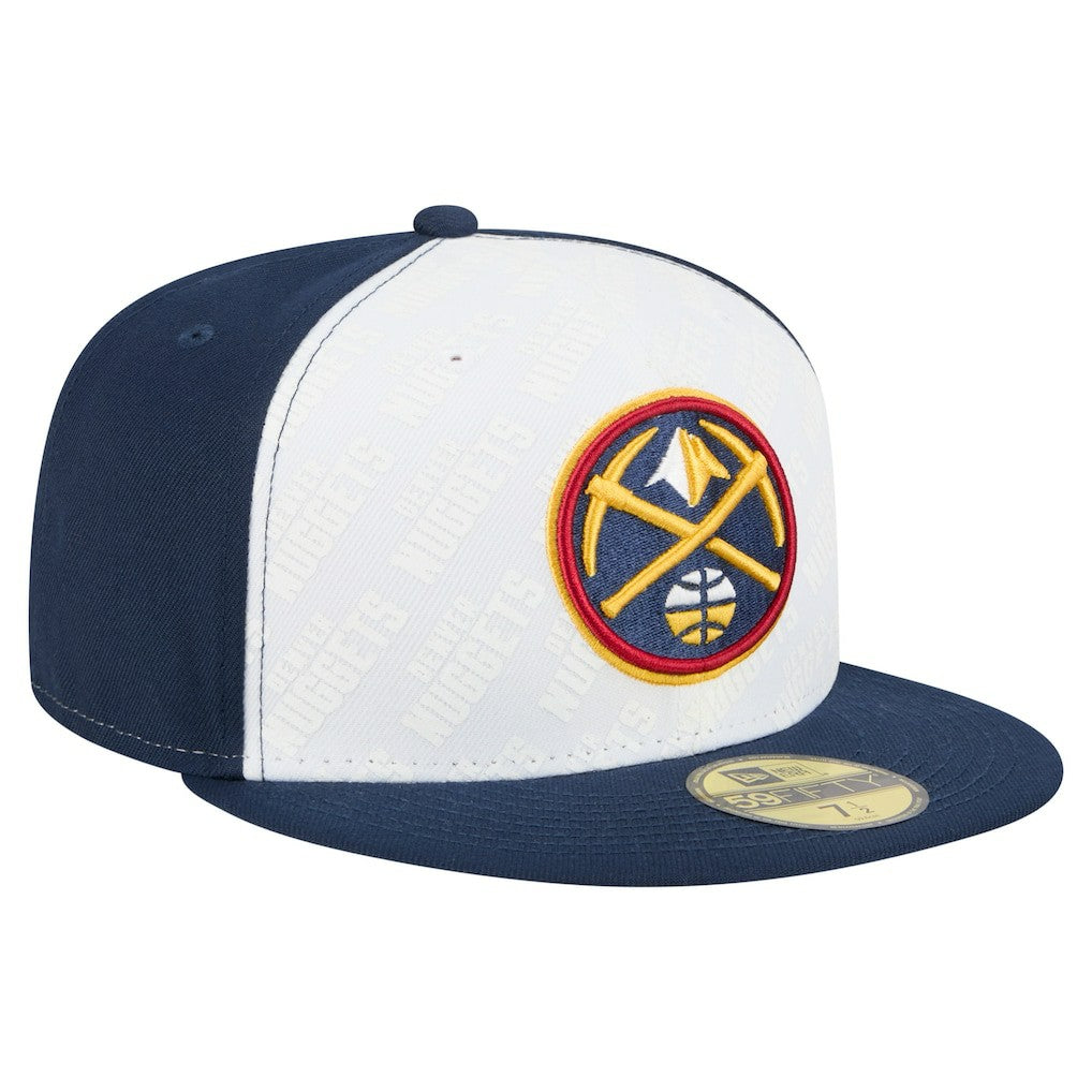 New Era - Denver Nuggets Repeat 59Fifty Fitted Hat - White/Navy