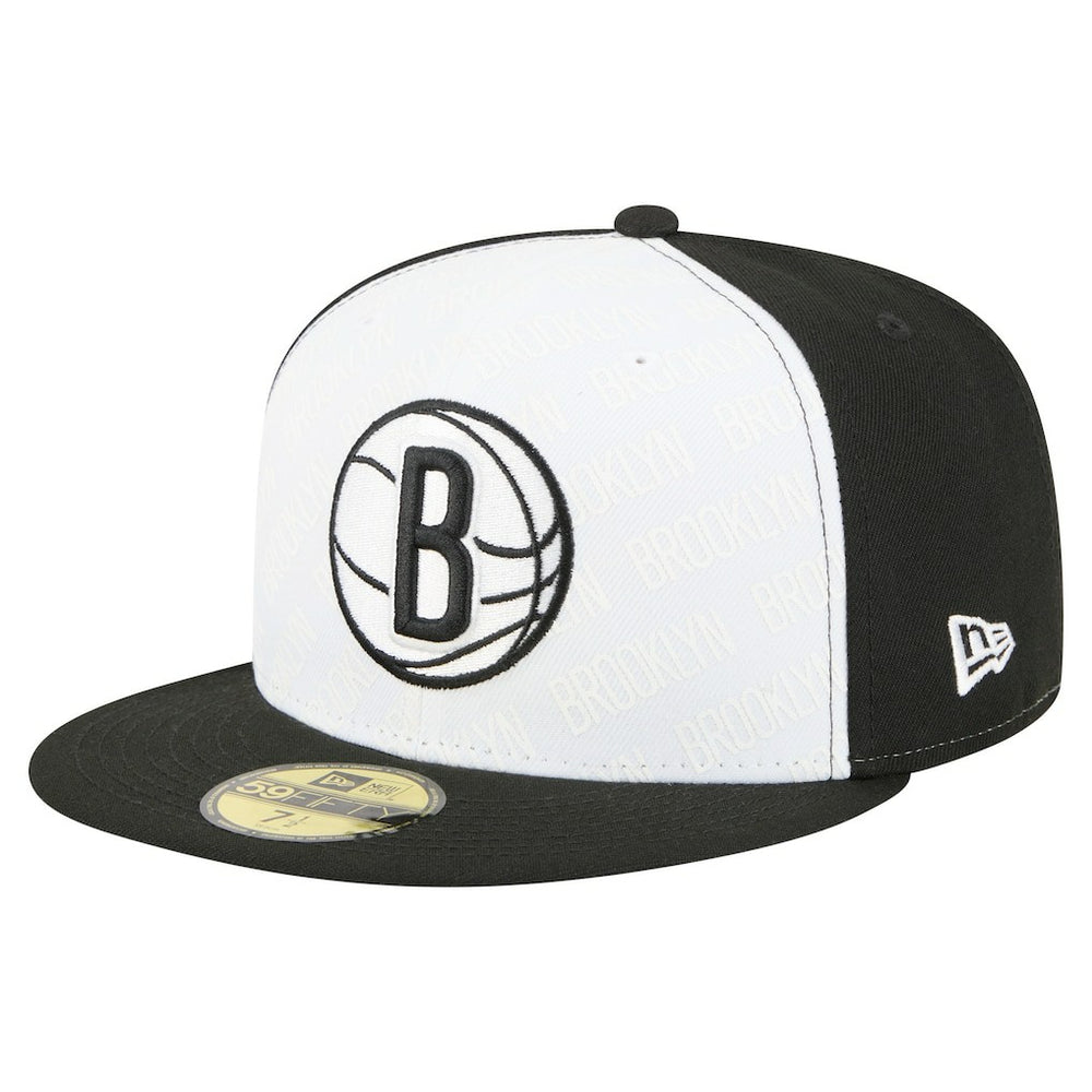 New Era - Brooklyn Nets Repeat 59Fifty Fitted Hat - White/Black