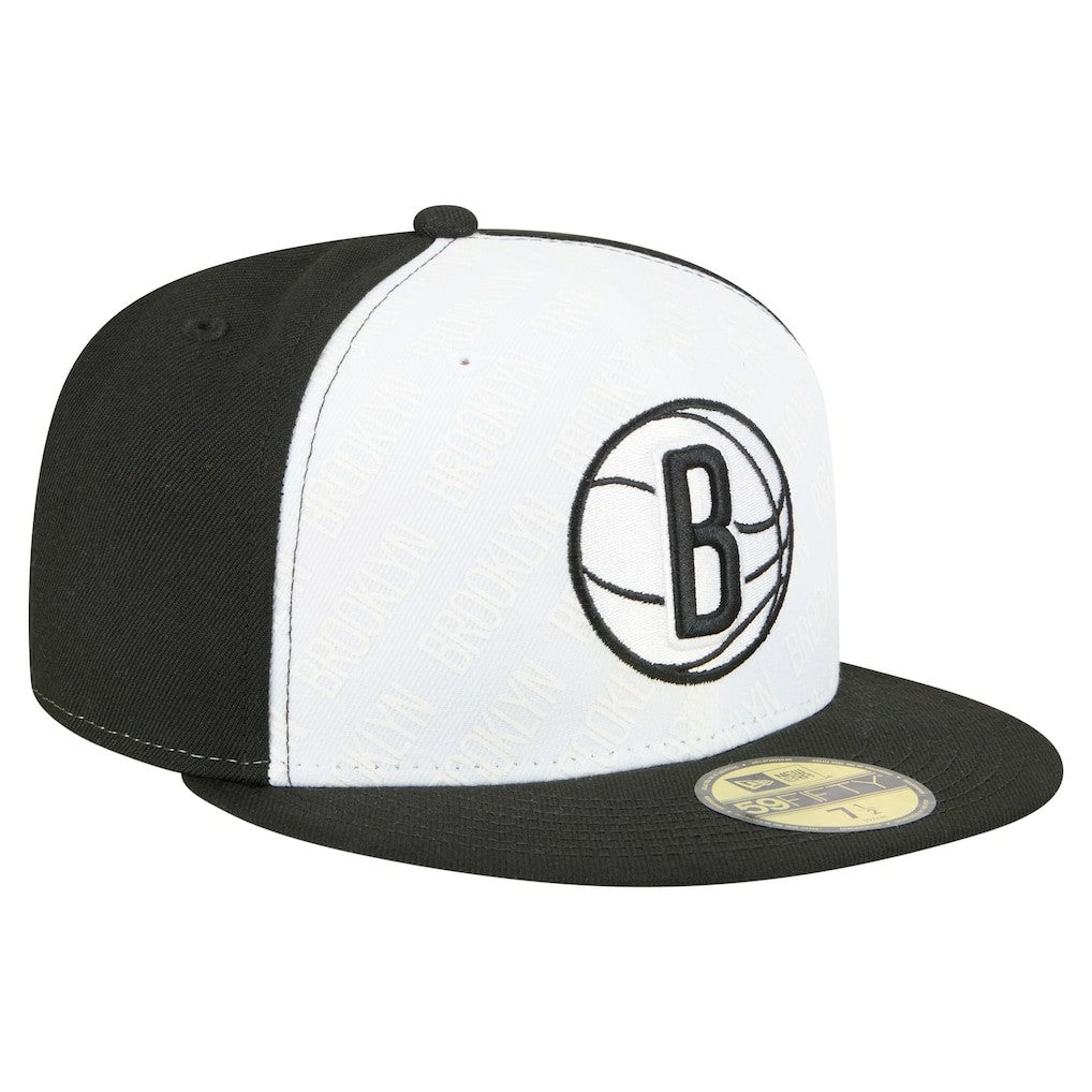 New Era - Brooklyn Nets Repeat 59Fifty Fitted Hat - White/Black