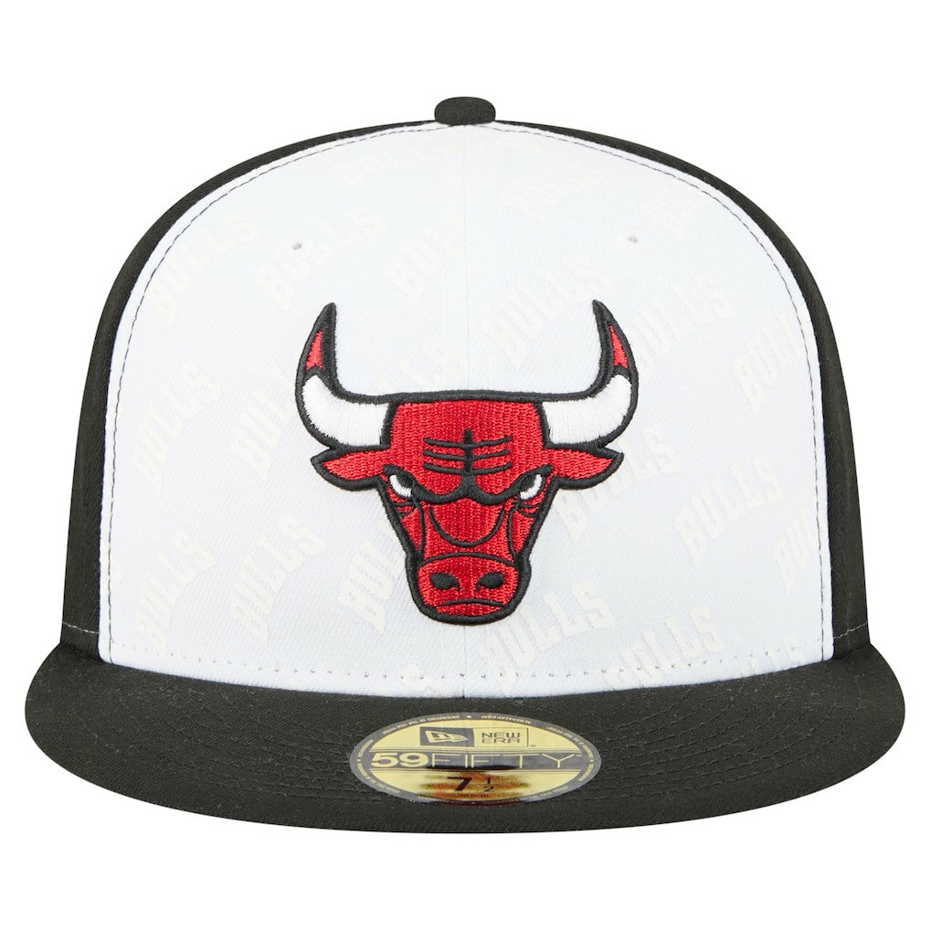New Era - Chicago Bulls Repeat 59Fifty Fitted Hat - White/Black