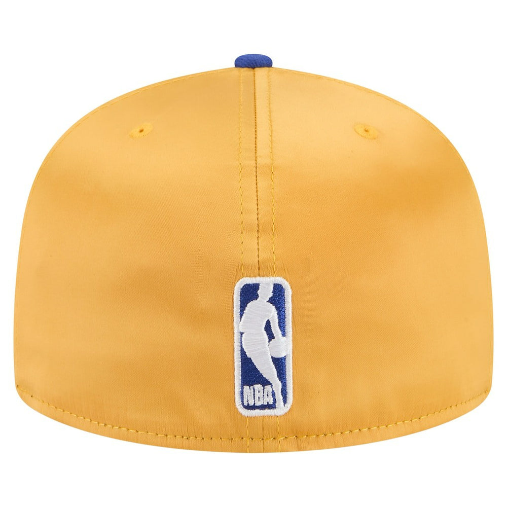 New Era - Golden State Warriors Satin Two-Tone 59FIFTY Fitted Hat - Gold/Royal