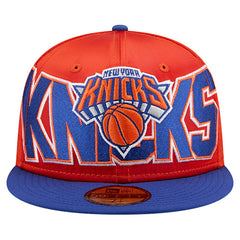 New Era - New York Knicks Satin Two-Tone 59FIFTY Fitted Hat - Orange/Blue