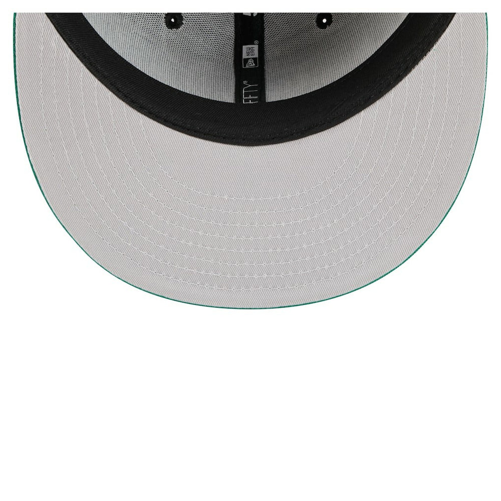 New Era - Boston Celtics Satin Two-Tone 59FIFTY Fitted Hat - Black/Kelly Green