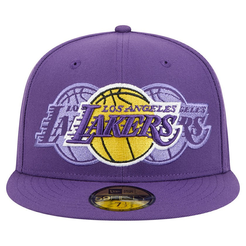 New Era - Los Angeles Lakers Tri-Hit 59Fifty Fitted Hat - Purple