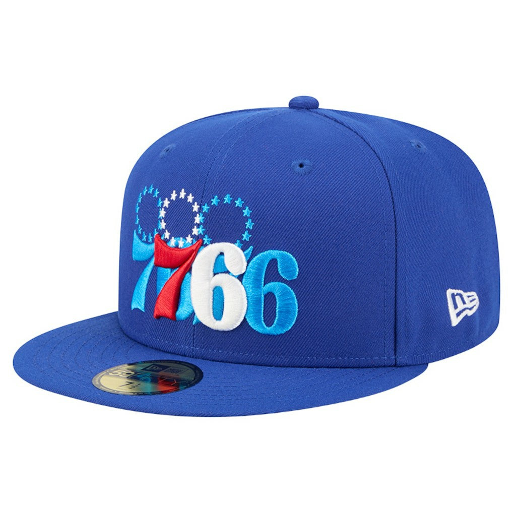 New Era - Philadelphia 76ers Tri-Hit 59Fifty Fitted Hat - Royal