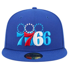 New Era - Philadelphia 76ers Tri-Hit 59Fifty Fitted Hat - Royal