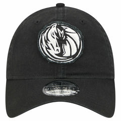 New Era - Dallas Mavericks Stamp Fabric Applique 9TWENTY Adjustable Hat - Black