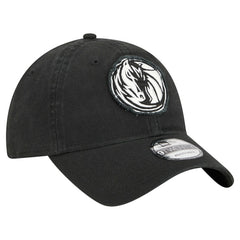 New Era - Dallas Mavericks Stamp Fabric Applique 9TWENTY Adjustable Hat - Black