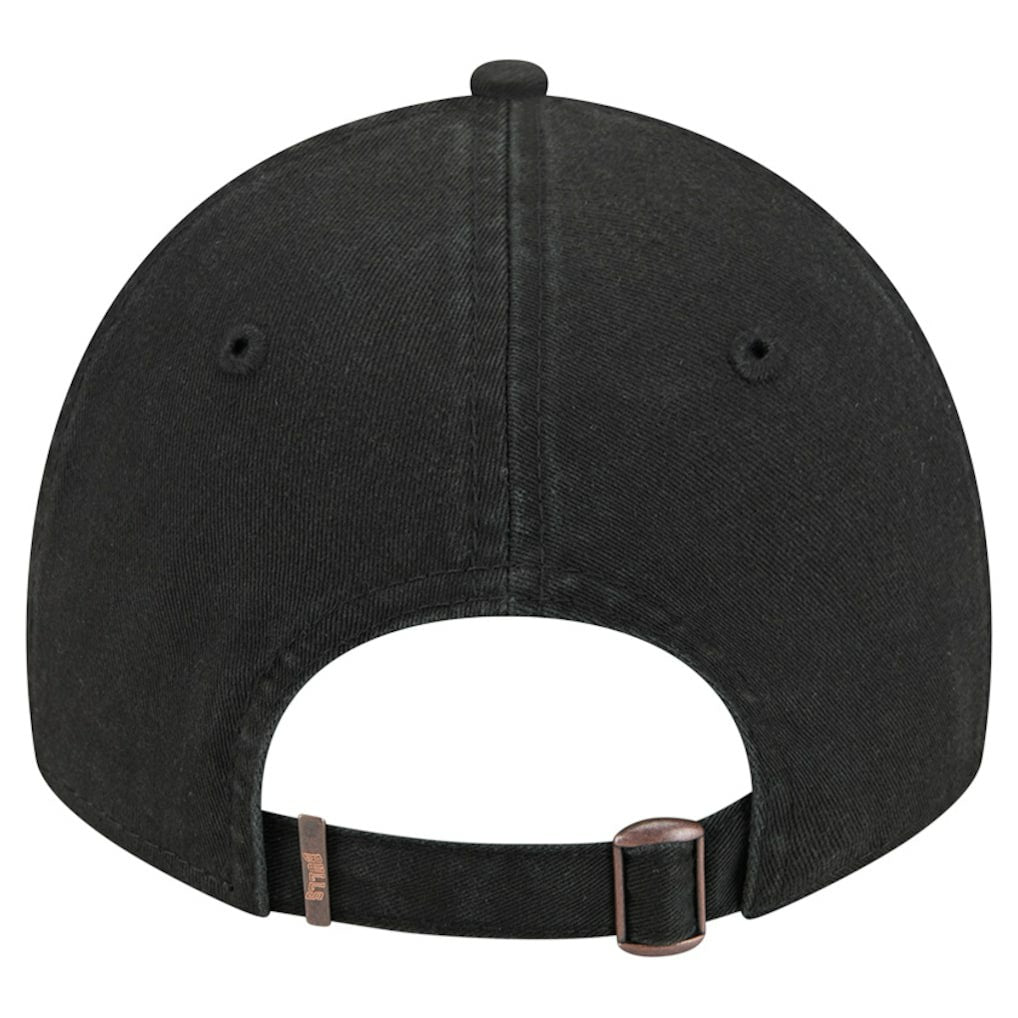 New Era - Chicago Bulls Stamp Fabric Applique 9TWENTY Adjustable Hat - Black