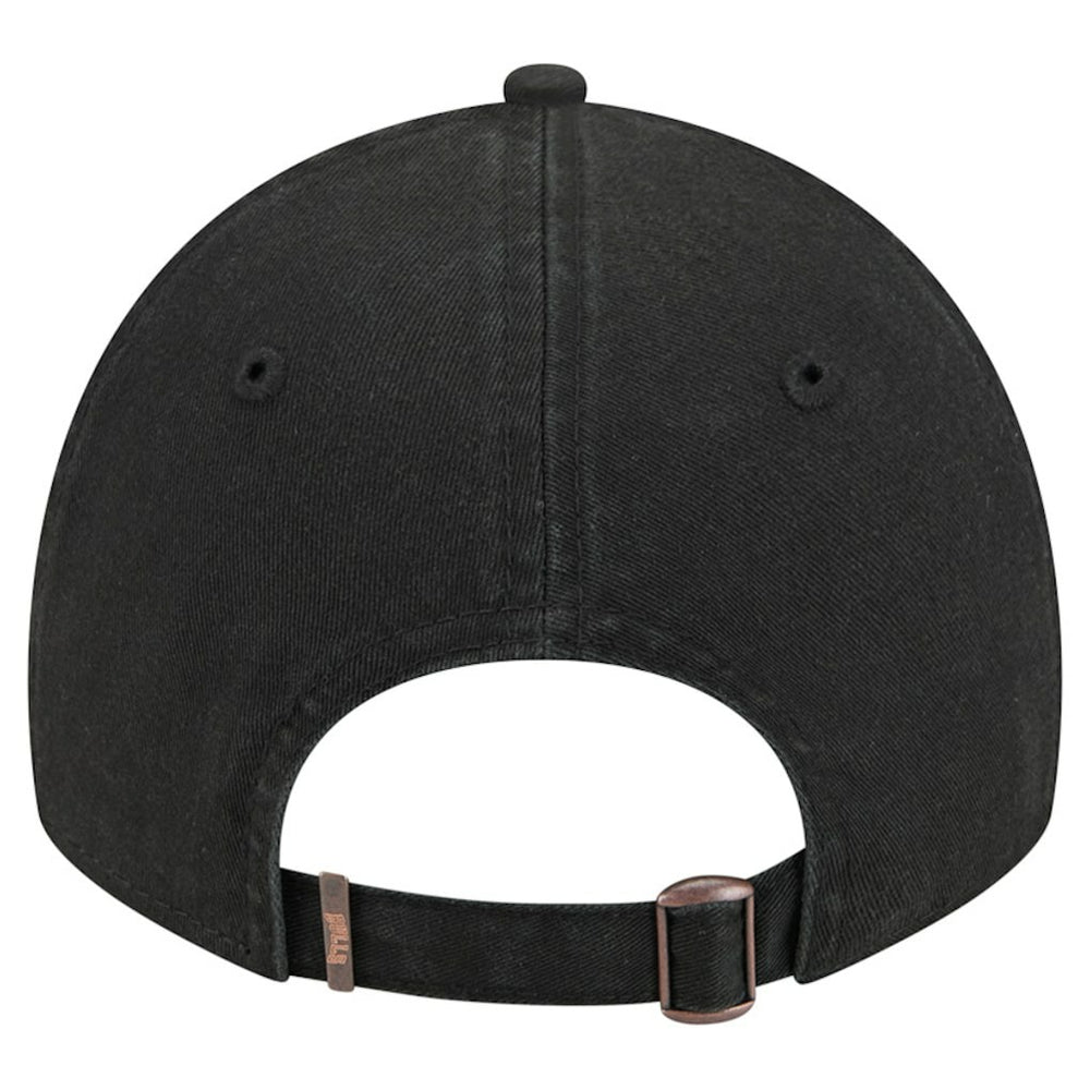 New Era - Chicago Bulls Stamp Fabric Applique 9TWENTY Adjustable Hat - Black