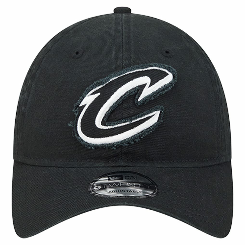 New Era - Cleveland Cavaliers Stamp Fabric Applique 9TWENTY Adjustable Hat - Black