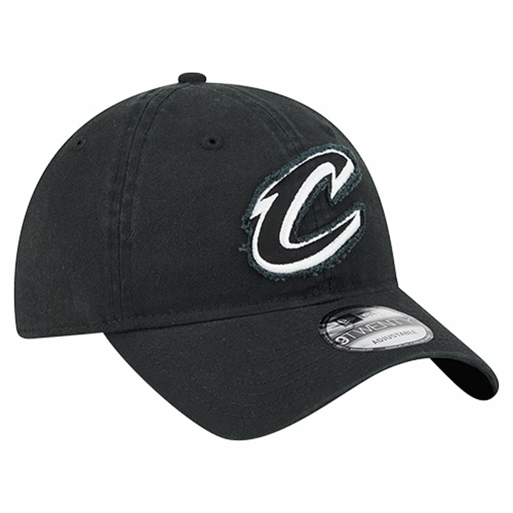 New Era - Cleveland Cavaliers Stamp Fabric Applique 9TWENTY Adjustable Hat - Black