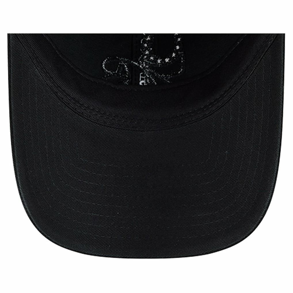 New Era - Philadelphia 76ers Stamp Fabric Applique 9TWENTY Adjustable Hat - Black