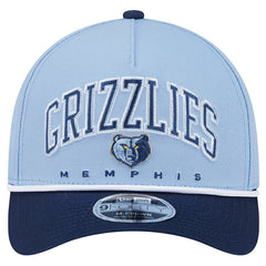 New Era - Memphis Grizzlies Bold Arch COOLERA 9FORTY A-Frame M-Crown Adjustable Hat - Light Blue