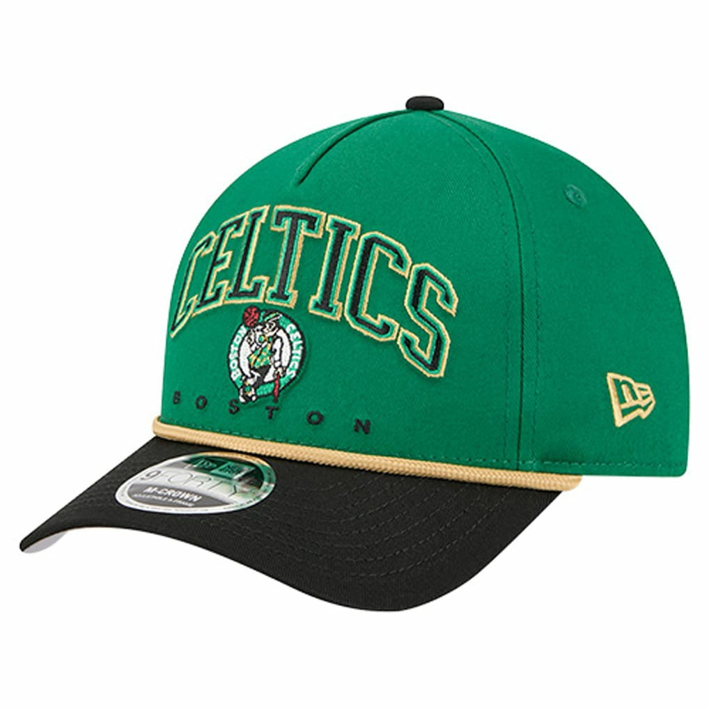 New Era - Boston Celtics Bold Arch COOLERA 9FORTY A-Frame M-Crown Adjustable Hat - Kelly Green