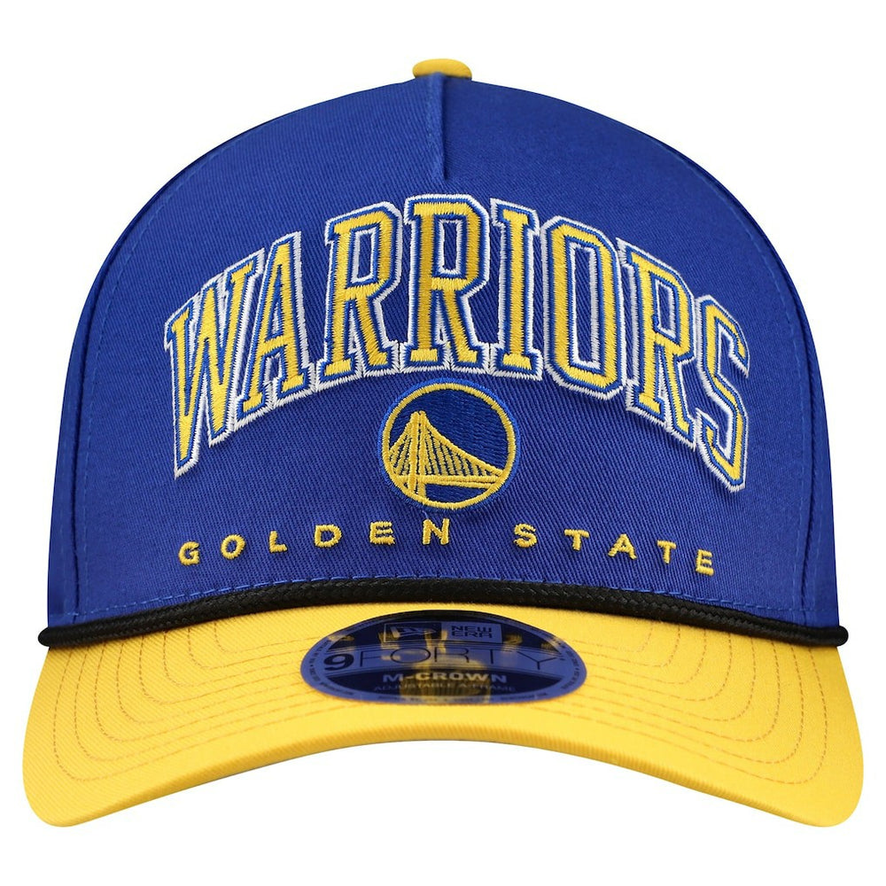 New Era - Golden State Warriors Bold Arch COOLERA 9FORTY A-Frame M-Crown Adjustable Hat - Royal