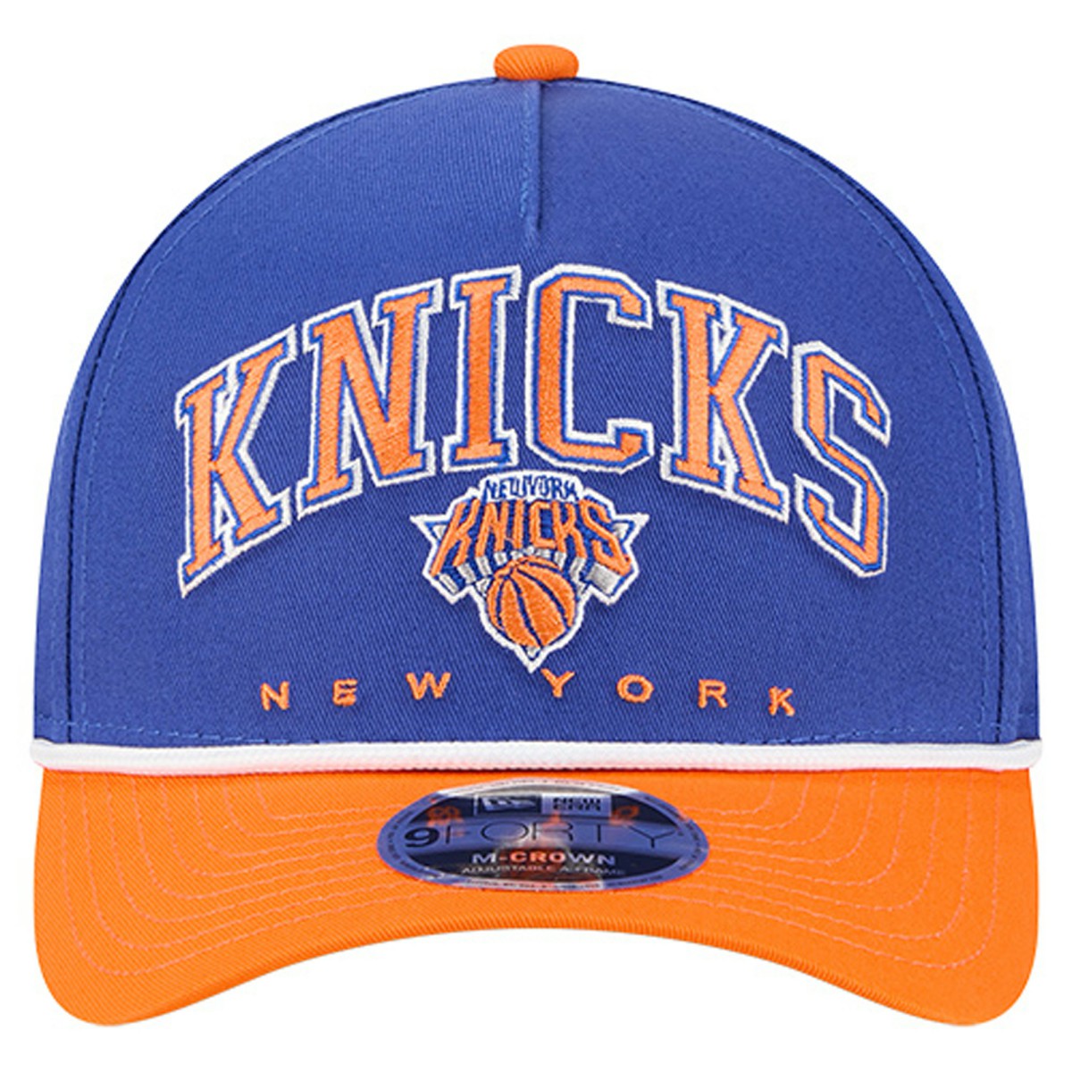 New Era - New York Knicks Bold Arch COOLERA 9FORTY A-Frame M-Crown Adjustable Hat - Blue