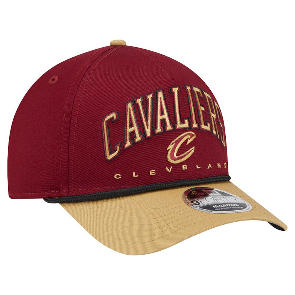 New Era - Cleveland Cavaliers Bold Arch COOLERA 9FORTY A-Frame M-Crown Adjustable Hat - Wine