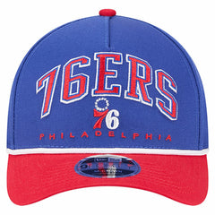 New Era - Philadelphia 76ers Bold Arch COOLERA 9FORTY A-Frame M-Crown Adjustable Hat - Royal