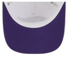New Era - Los Angeles Lakers Featherweight Team Tape 9FORTY M-Crown A-Frame Adjustable Hat - White