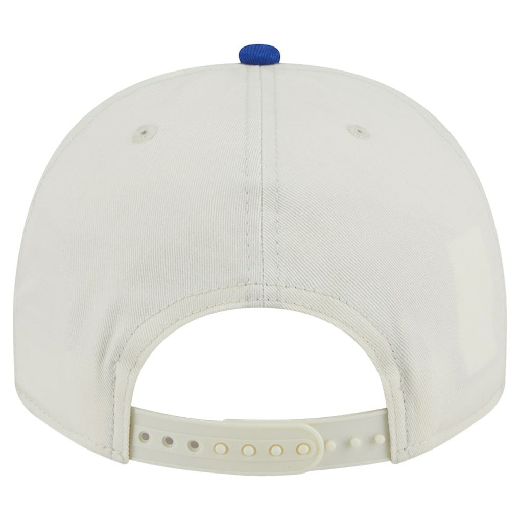 New Era - Golden State Warriors Chainstitch 9FIFTY A-Frame Snapback Hat - Cream/Royal