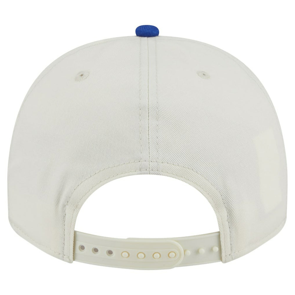 New Era - Golden State Warriors Chainstitch 9FIFTY A-Frame Snapback Hat - Cream/Royal