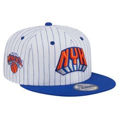 New Era - New York Knicks Deceptor Pinstripe 9FIFTY Snapback Hat - White