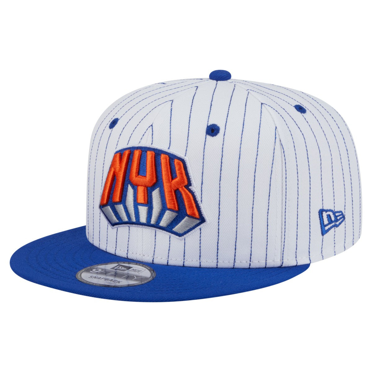 New Era - New York Knicks Deceptor Pinstripe 9FIFTY Snapback Hat - White