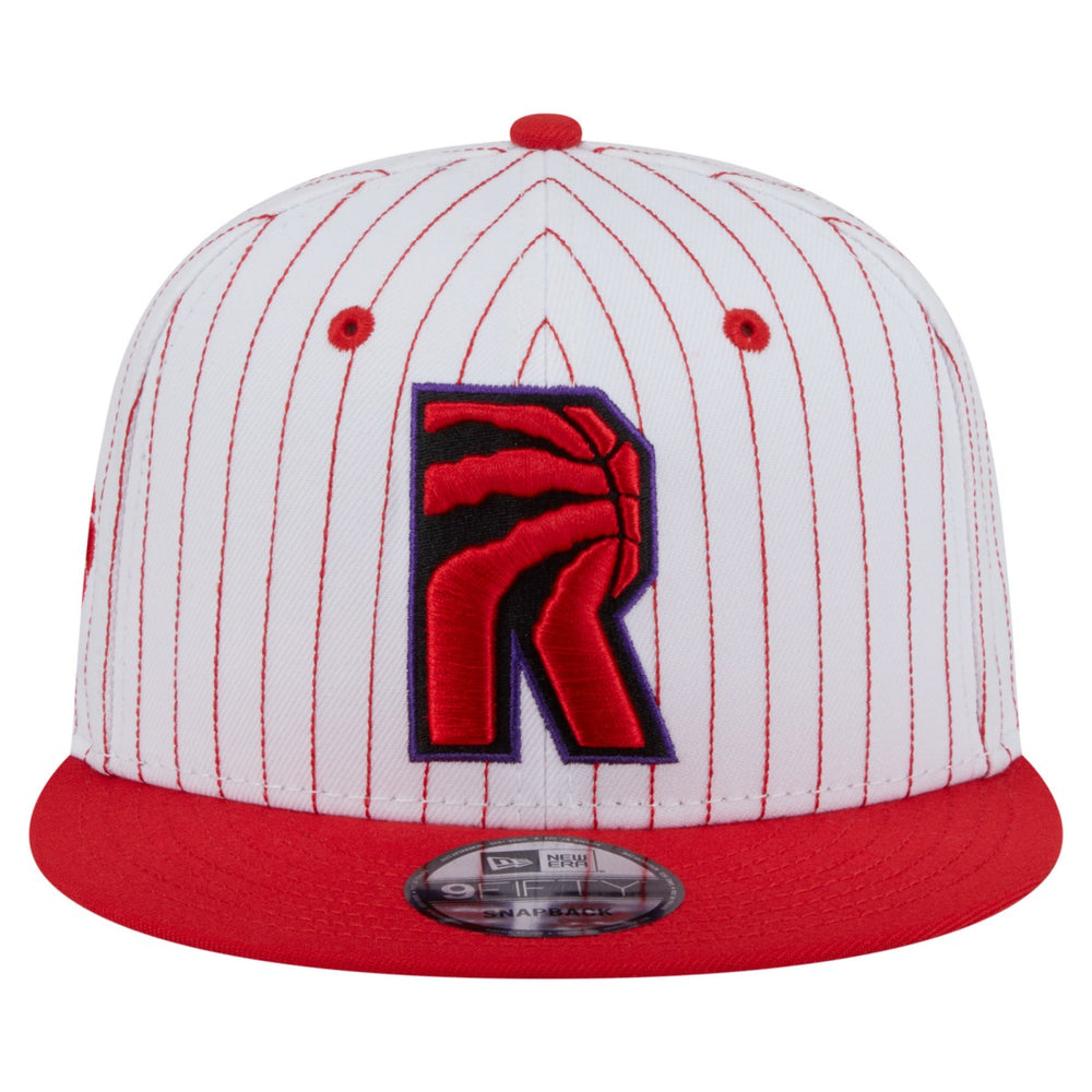 New Era - Toronto Raptors Deceptor Pinstripe 9FIFTY Snapback Hat - White