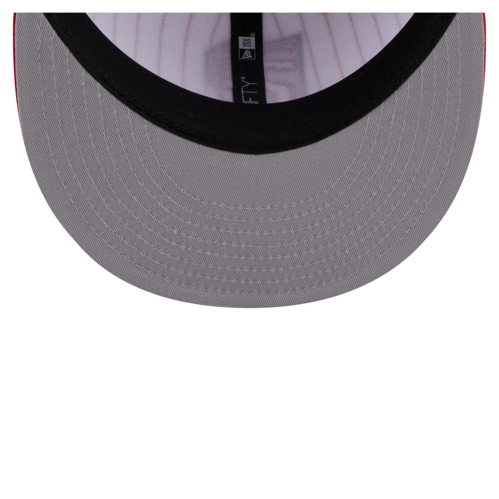 New Era - Toronto Raptors Deceptor Pinstripe 9FIFTY Snapback Hat - White