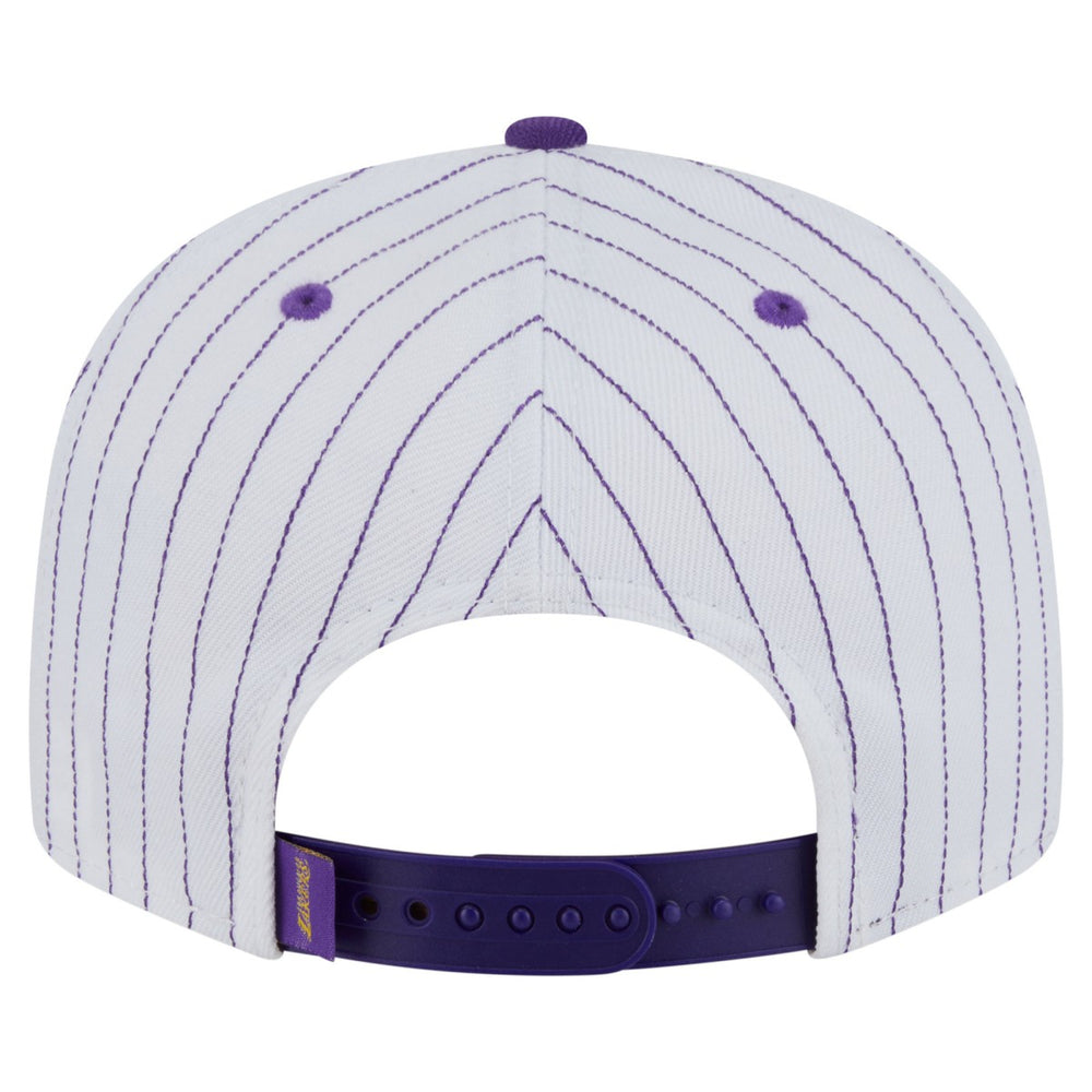 New Era - Los Angeles Lakers Deceptor Pinstripe 9FIFTY Snapback Hat - White