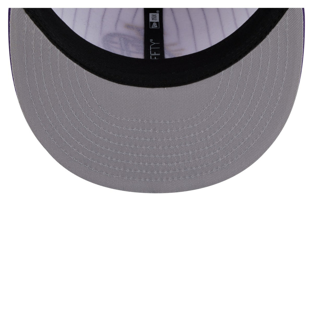 New Era - Los Angeles Lakers Deceptor Pinstripe 9FIFTY Snapback Hat - White