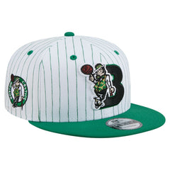 New Era - Boston Celtics Deceptor Pinstripe 9FIFTY Snapback Hat - White